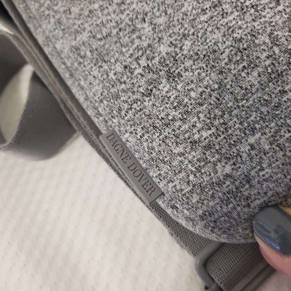 Dagne Dover Gray Neoprene Laptop Bag with Adjustable Strap, Business - Picture 4 of 12